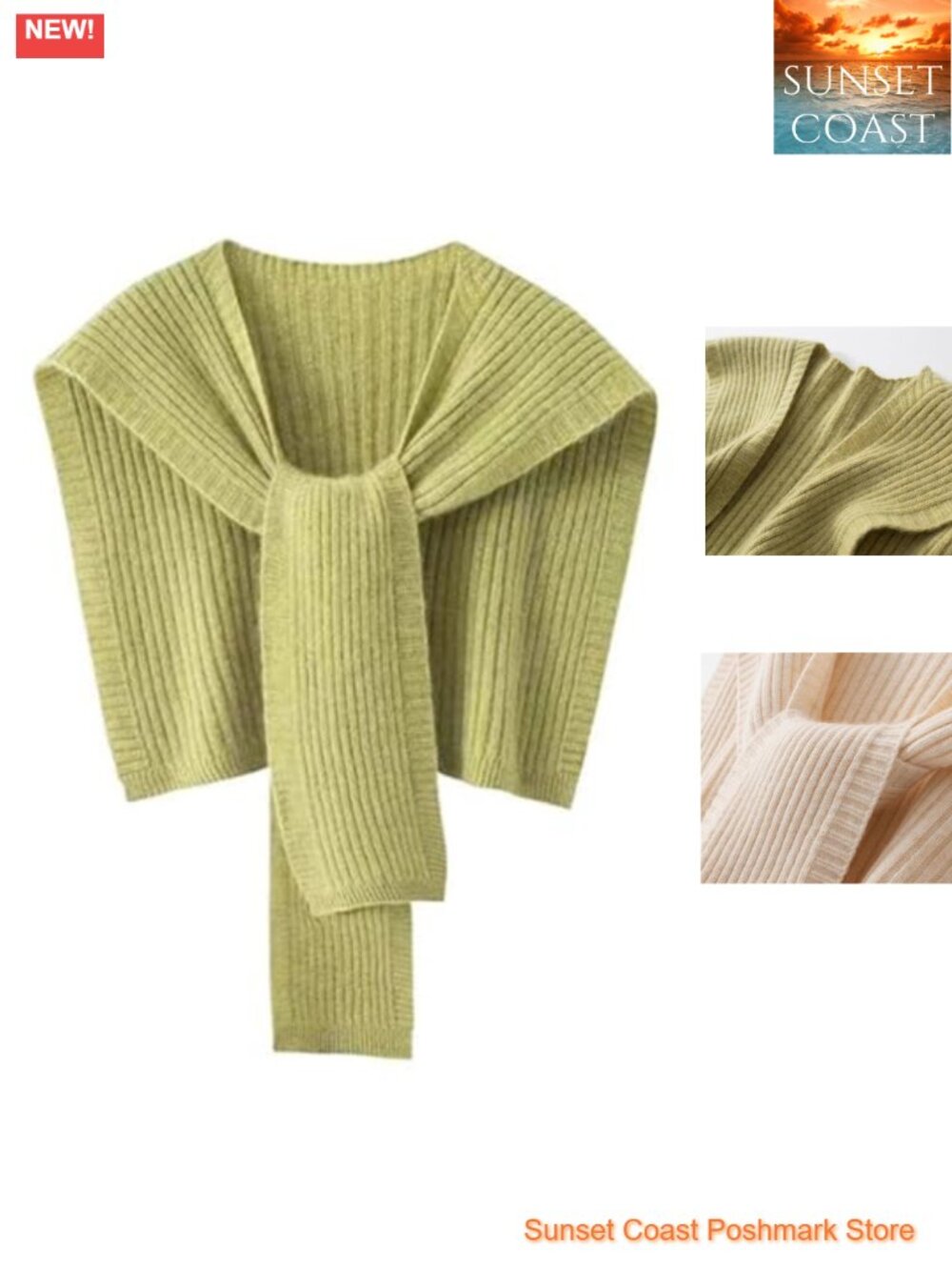 Soft Knit Scarf Women Solid Shawl Wrap Cardigan Cape Lightweight Cozy